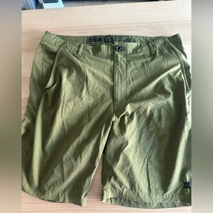 DIXXON Olive Men’s Hybrid Shorts 36
